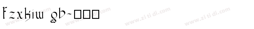 fzxkiw gb字体转换